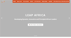 Desktop Screenshot of leapafrica.org